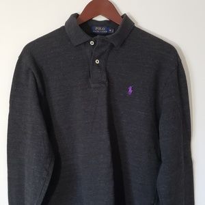 Polo By Ralph Lauren Long Sleeved Grey Polo